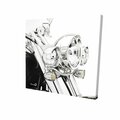 Begin Home Decor 16 x 16 in. Motorcycle Light-Print on Canvas 2080-1616-TR55